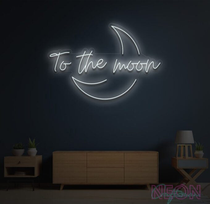 To The Moon Neon Sign_Free 🚛